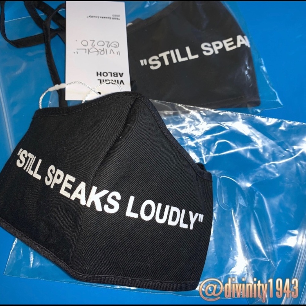 ⭕️Virgil Abloh’s “STILL SPEAKS LOUDLY” mask